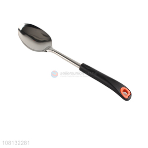Custom Soft Handle Stainless Steel Serving Spoon For Buffet