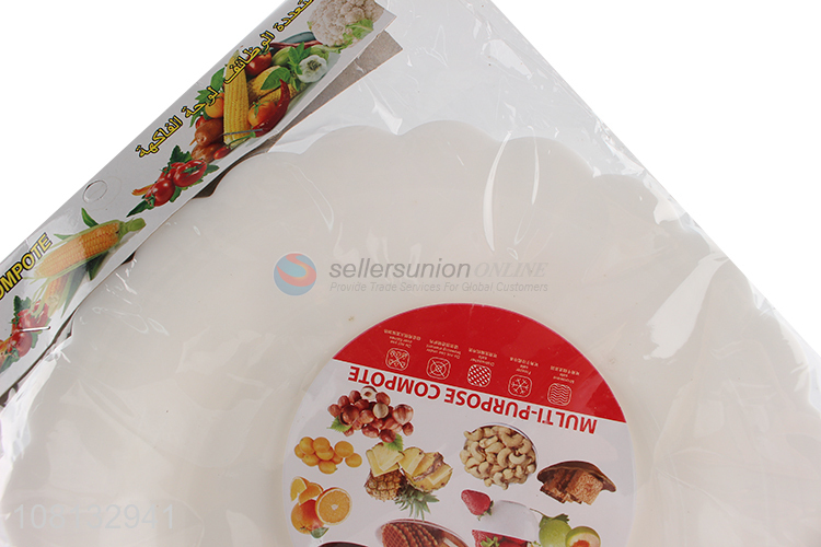 Good selling table decoration plastic food fruit plate