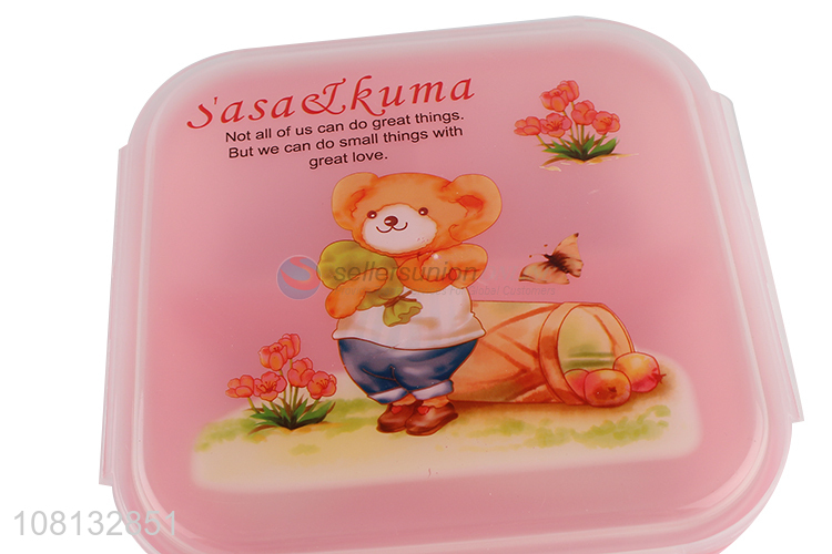 Most popular cute design plastic lunch box food container
