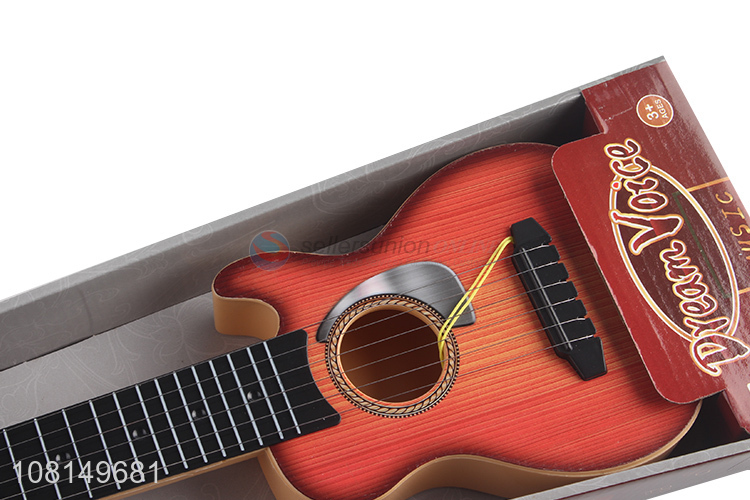 Recent design 6 strings kids toy ukulele children toy guitar