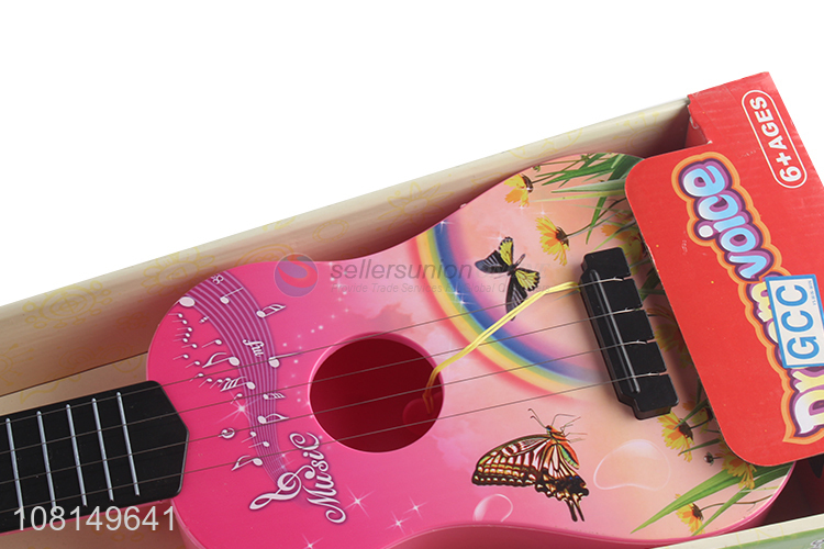 Factory supply 4 strings mini guitar musical instruments for kids