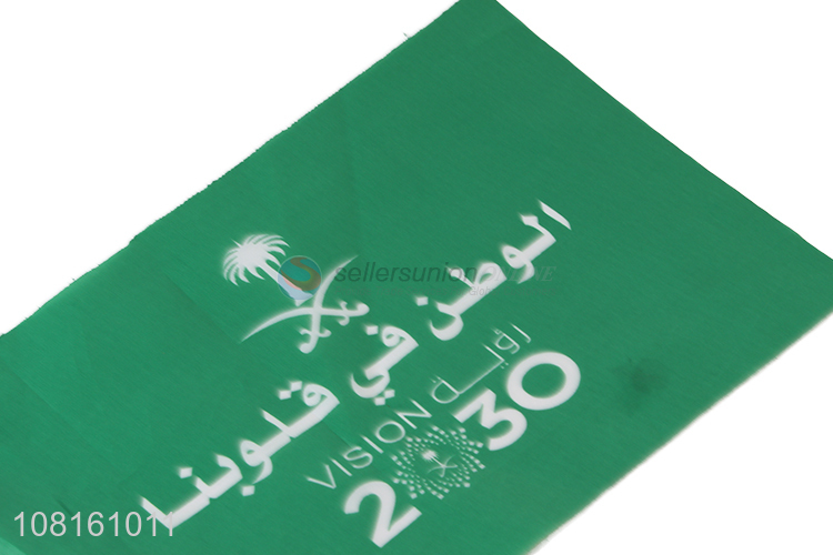 Custom Plastic Pole Pongee Flag Fashion Hand Waving Flag