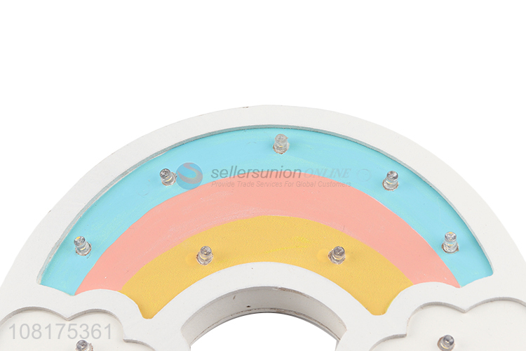 Good Quality Rainbow Shape Wooden Decorative Lamp