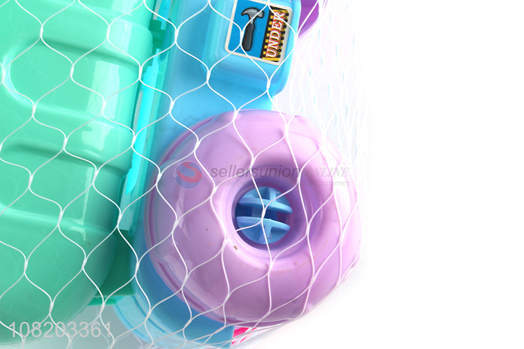 Popular 5 Pieces Plastic Vehicle Beach Sand Mold Toy Set