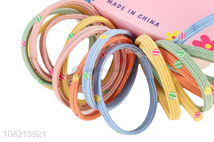 Custom Fashion Hair Tie Elastic Hair Ring For Girls