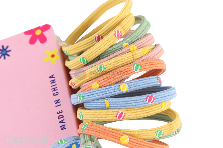Custom Fashion Hair Tie Elastic Hair Ring For Girls