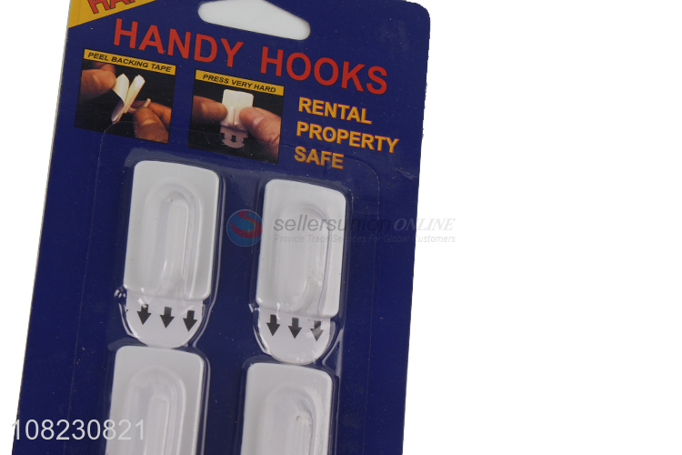 China factory 4pieces household sticky hooks with top quality