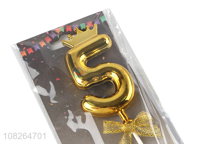 Factory price golden cake decoration cake topper for party
