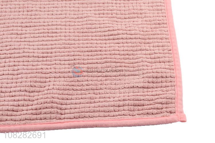 Good quality machine washable water absorbent chenille bath mat