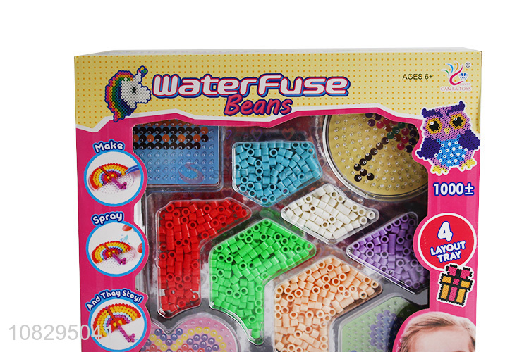 Hot products 12-color water fuse beads DIY art craft toy for kids