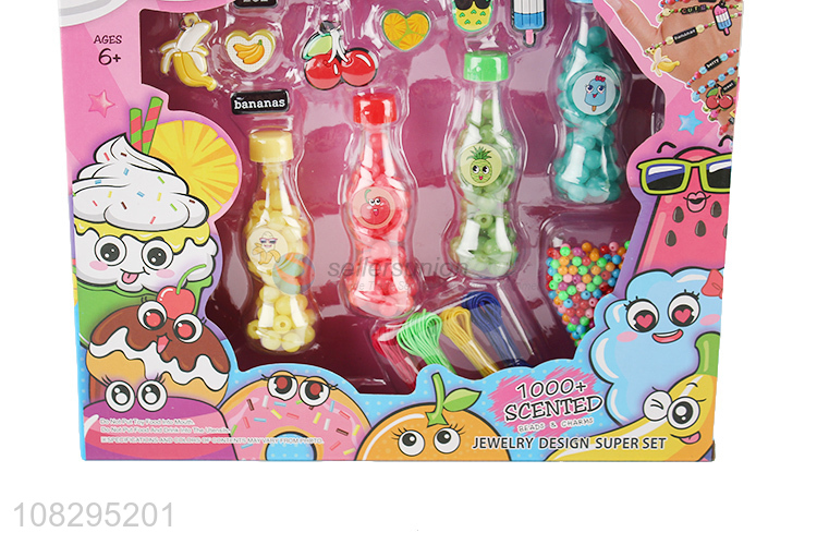 Hot sellning DIY secented beads charms for kids bracelet making
