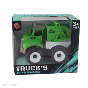Best Selling Inertial Sanitation Truck Plastic Toy Car