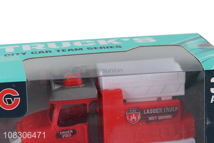 Hot Selling Inertial Fire Engine Toy Truck For Children