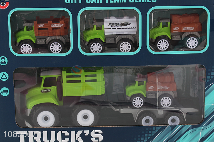 Custom Inertial Farm Vehicle Cute Pull-Back Vehicle Toy Car Set