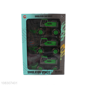 Fashion Kids Toy Car 3 Pieces Inertial Engineering Vehicle Set