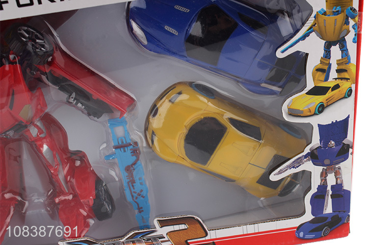 Hot products multicolor deformation robot toys for children