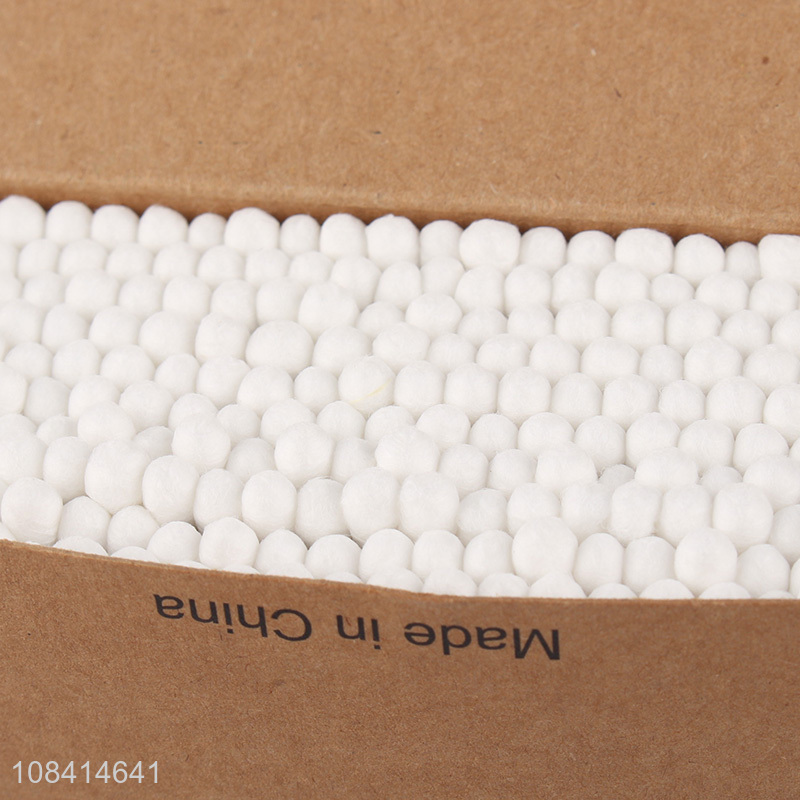 China wholesale 200 pieces bamboo stick cotton buds for ear wax removal