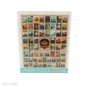 Yiwu direct sale 1000 piece paper puzzles educational toys