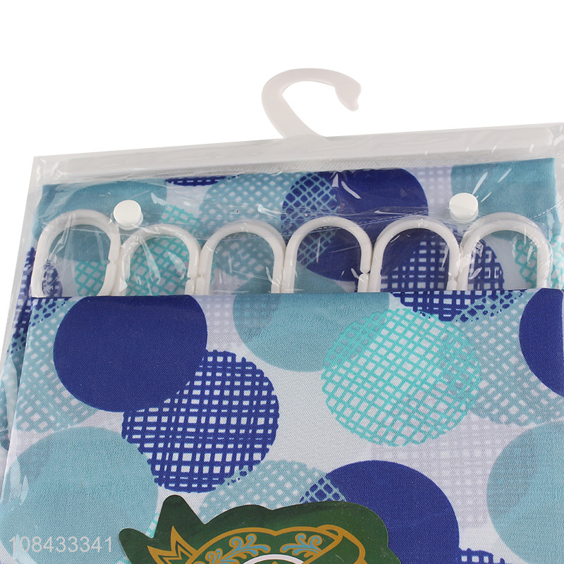 Best selling simple printed shower curtains for household
