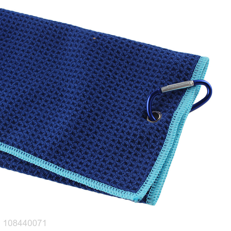 Hot selling embroidered waffle towel quick-drying super absorbent sports towel