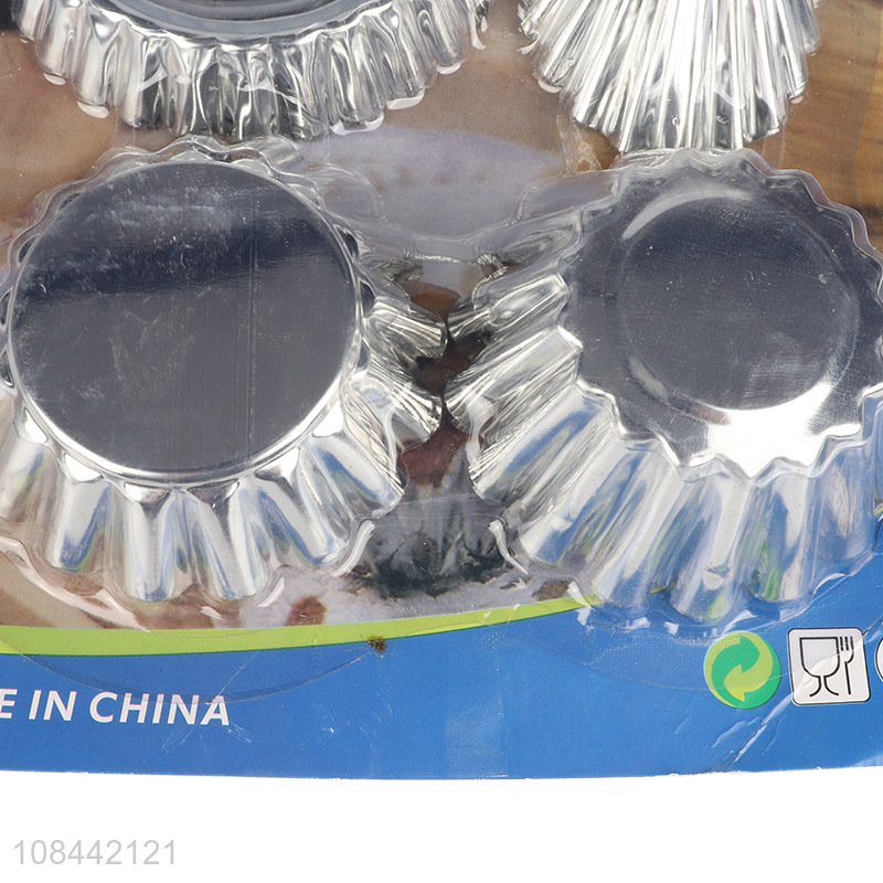 Yiwu direct sale aluminium foil cake cups cake holder set