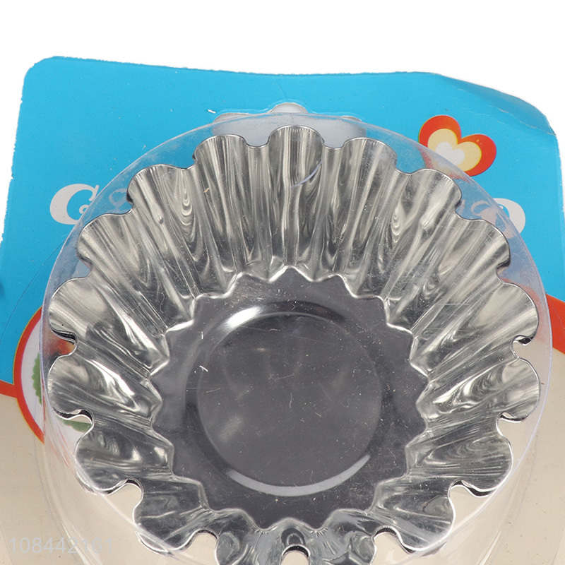 Wholesale price silver aluminium foil cake cups set