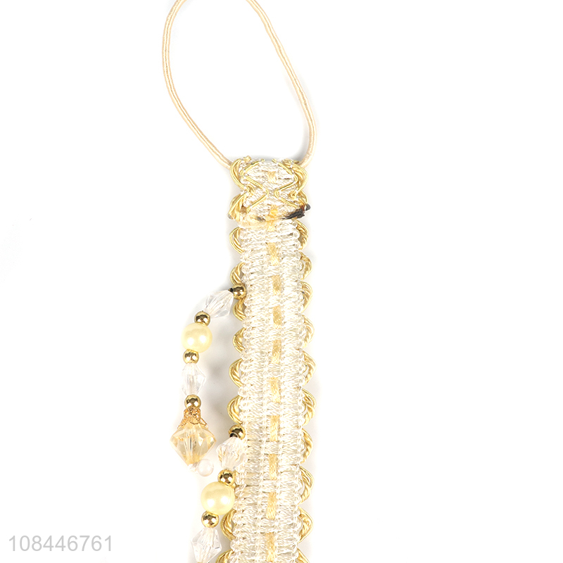 Good quality polyester decorative curtain buckle for sale