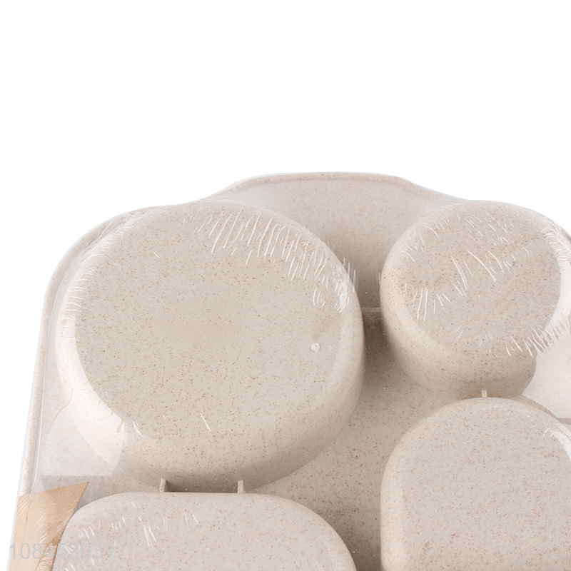 Yiwu wholesale creative all-in-one plate wheat straw dinner plate