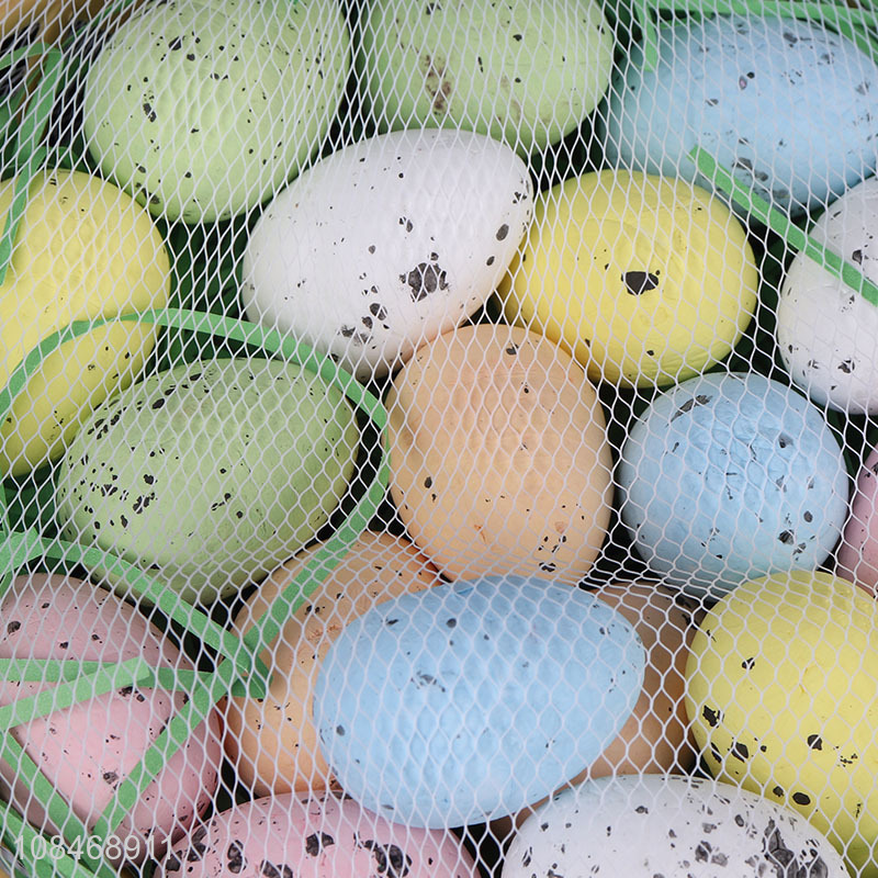 Hot sale Easter decoration colorful polyfoam Easter eggs for celebration