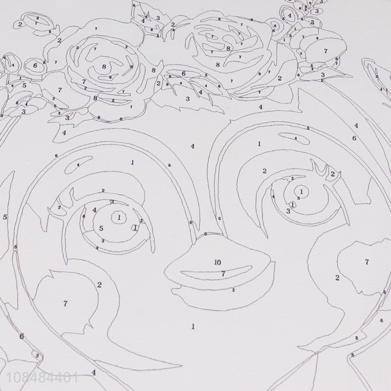 Wholesale decorative paintings non-toxic DIY oil painting by numbers