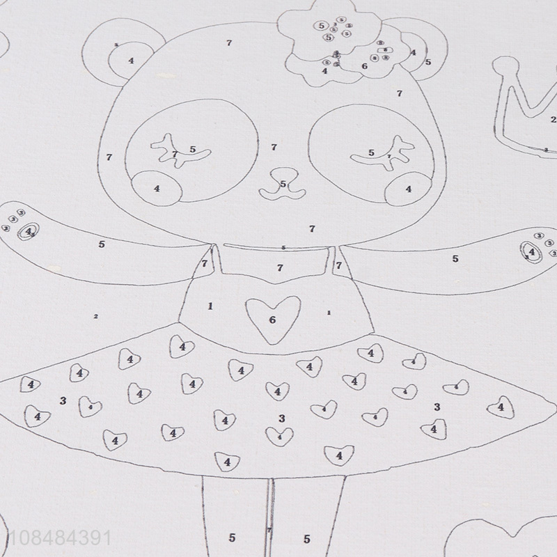 Factory price framed DIY oil painting by numbers for adults and kids