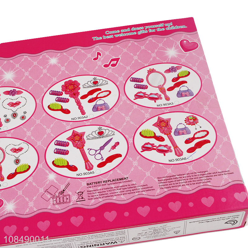 Good price music LED flash magic wand children toy set