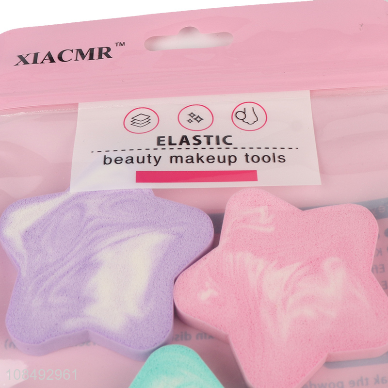 Low price wholesale elastic beauty makeup powder puff