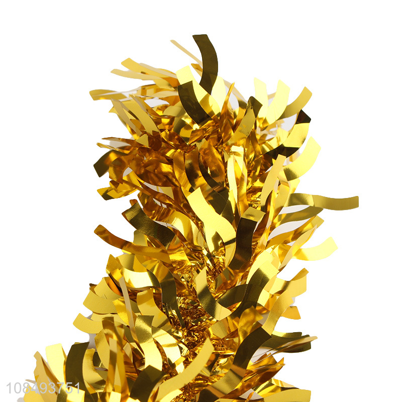 Factory supply glitter Christmas tinsel for party backdrop hanging decor