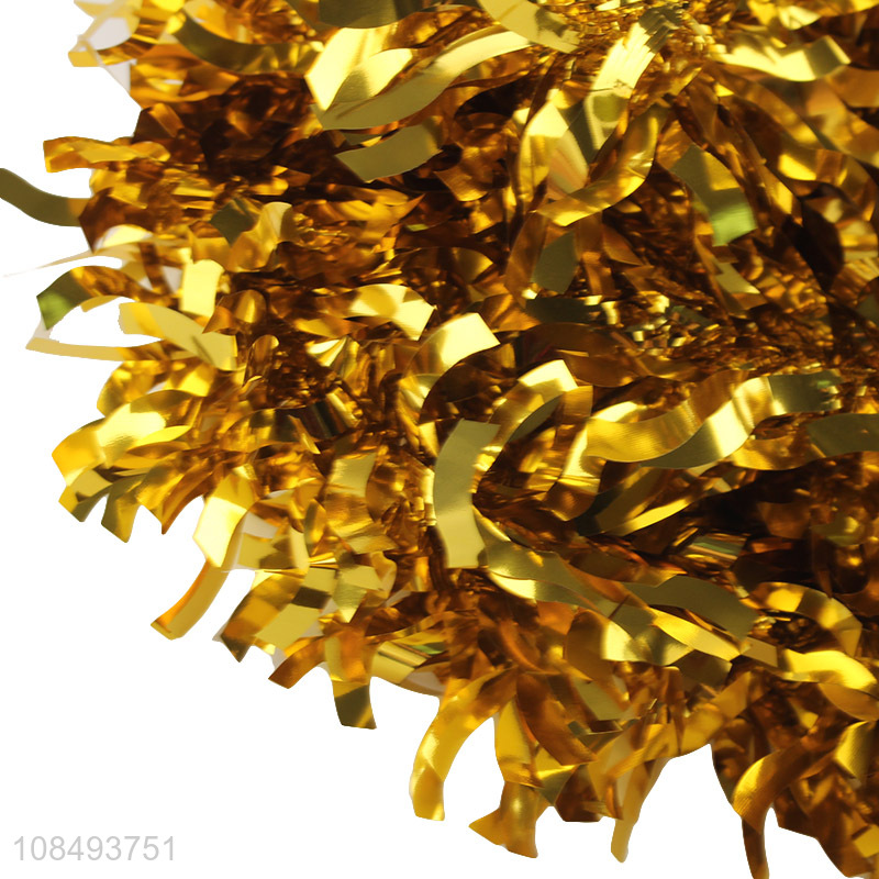 Factory supply glitter Christmas tinsel for party backdrop hanging decor