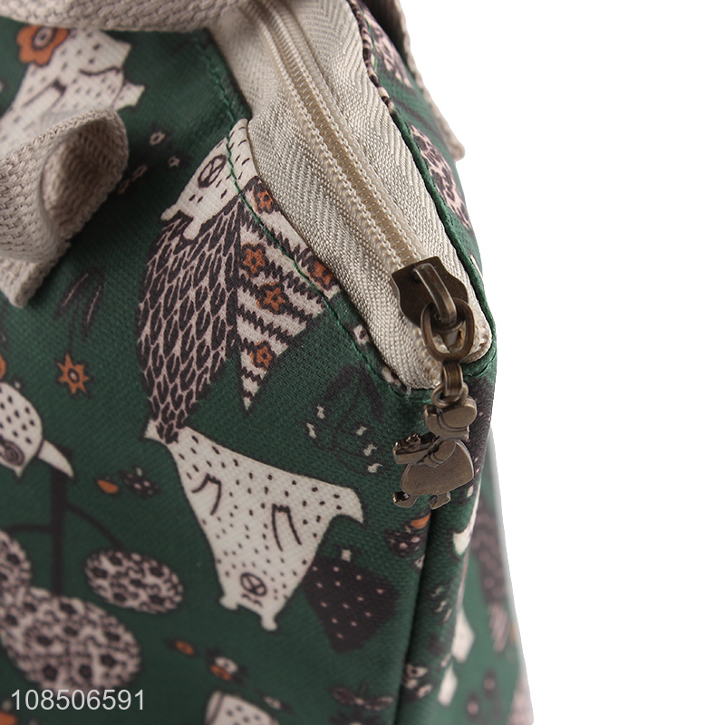 Hot selling cartoon printed lunch cooler bag for school and office