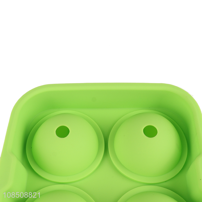 Hot sale 6-cavity easy-release silicone ice ball tray ice ball maker