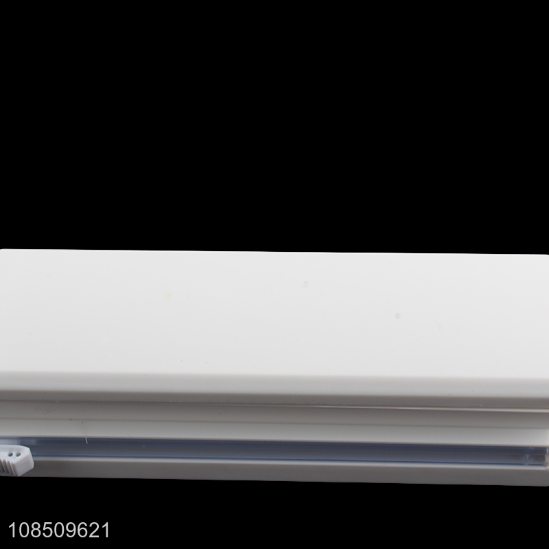 New products refillable plastic wrap dispenser with slide cutter