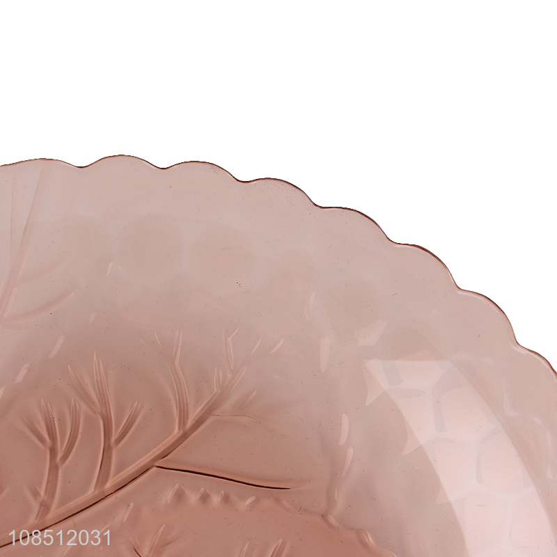 China wholesale plastic round fruit plate food plate for tableware