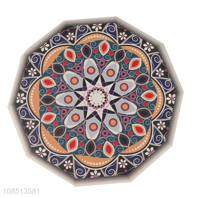 Wholesale coasters ceramic cork drink coasters for tabletop protection