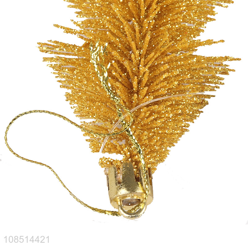 Wholesale Christmas tree pendant hanging glitter Christmas ornament