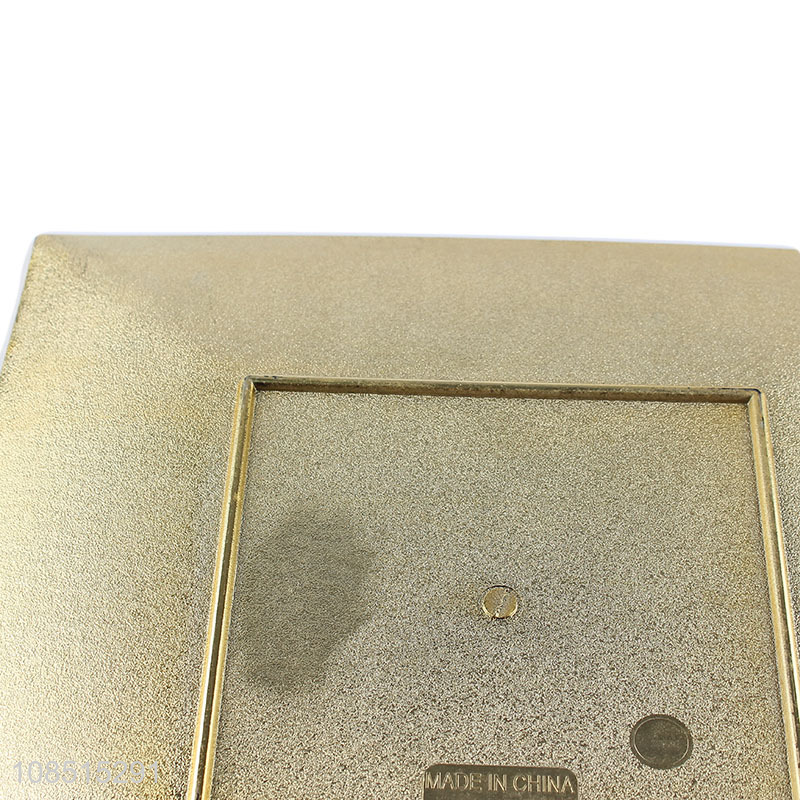 Good quality plastic serving plate metallic charger plate