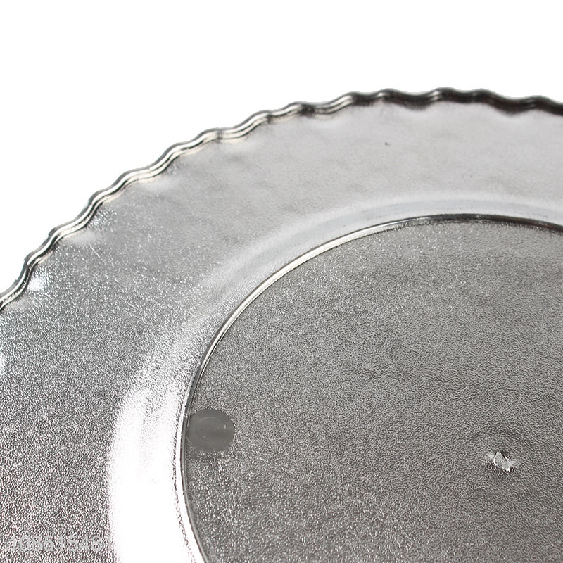 Factory price elegant plastic charger plate dinner plate for sale