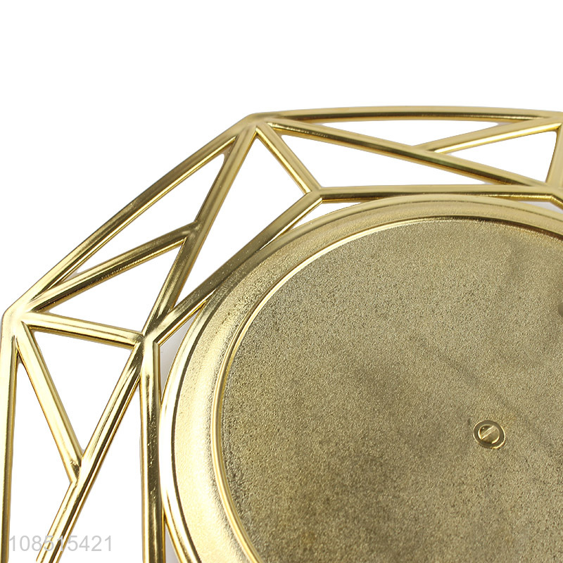 Wholesale modern geometric plastic dinner plate charger plates