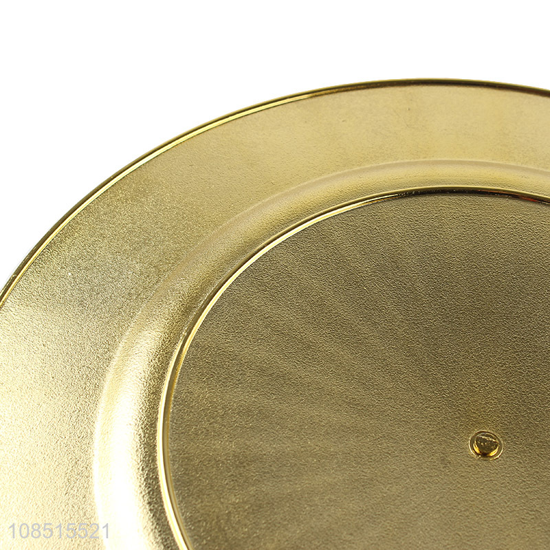 Hot sale plastic charger plates wedding birthday dinner plates