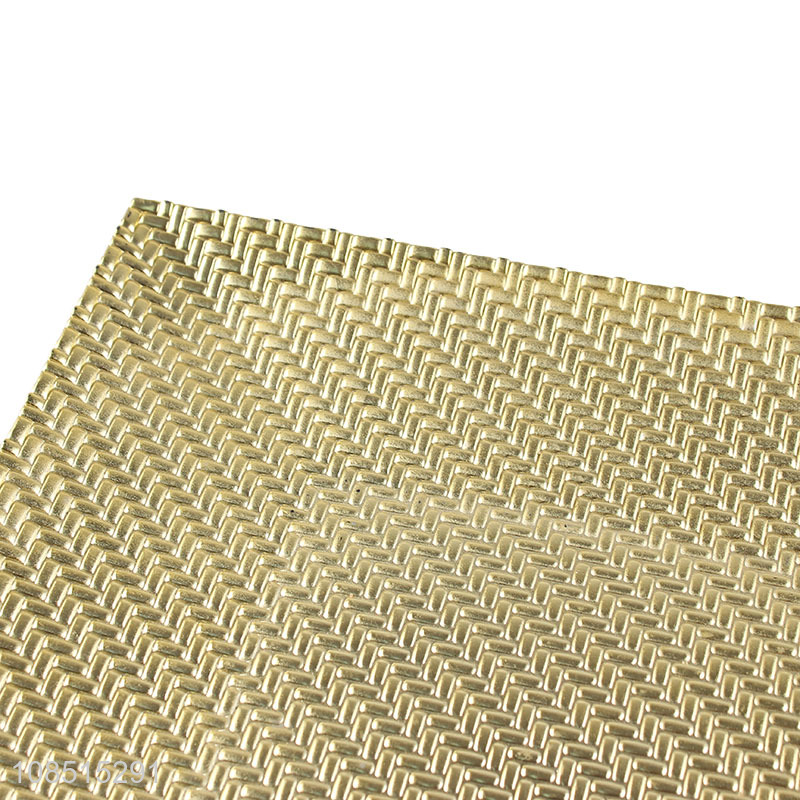 Good quality plastic serving plate metallic charger plate