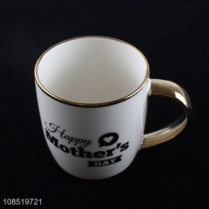 China products ceramic reusable water cup water mug with handle