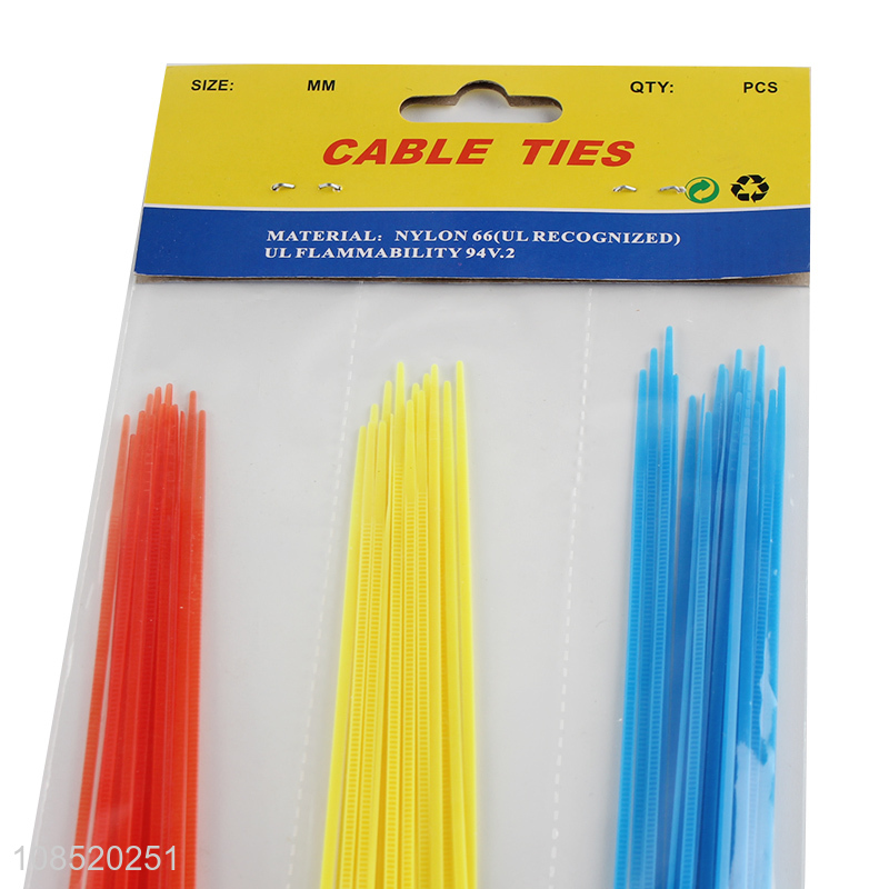 Hot sale colorful durable self-locking nylon wire ties