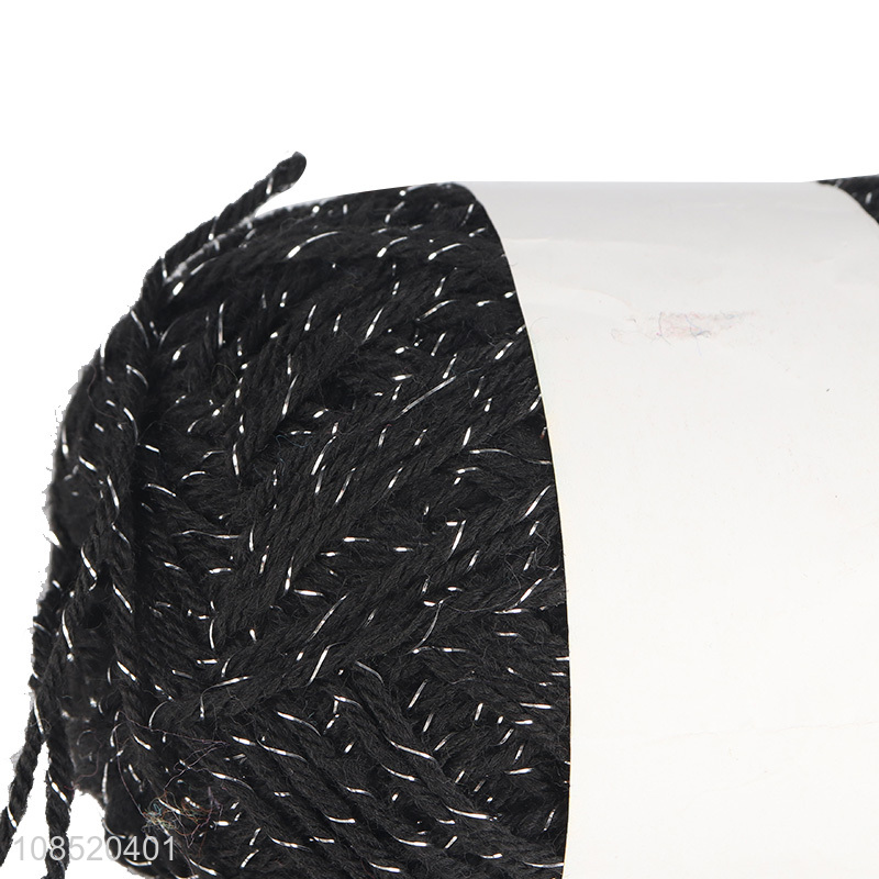 Wholesale from china black soft polyester knitting yarn