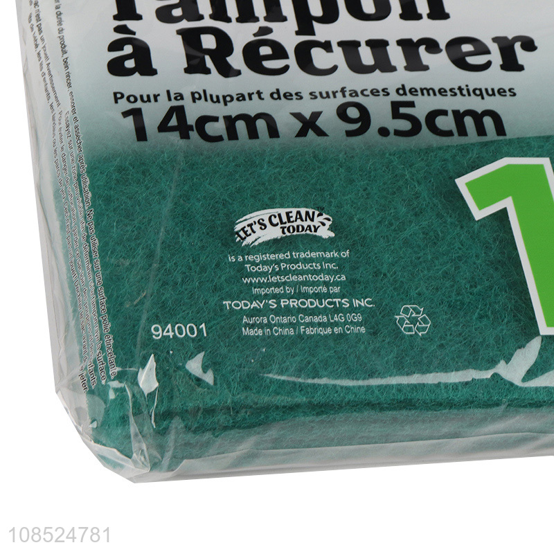 Hot selling scouring pads kitchen scourers for dishes cleaning